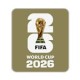 Parche Dorado de la Copa Mundial de la FIFA 2026 - Versión para Uniforme Claro  + €6.00 