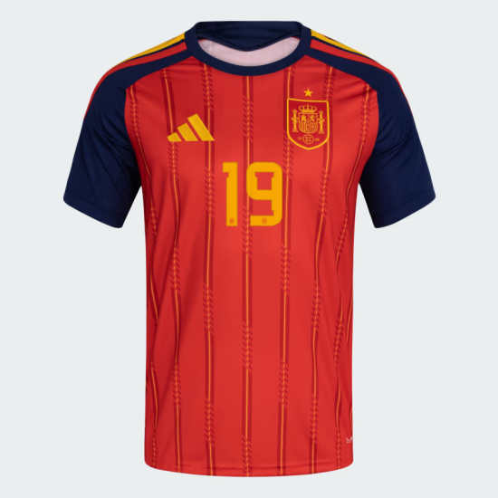 Camiseta Oficial Local España 2026 Hombre LAMINE YAMAL #19 Camiseta Oficial Local España 2026 Hombre LAMINE YAMAL #19