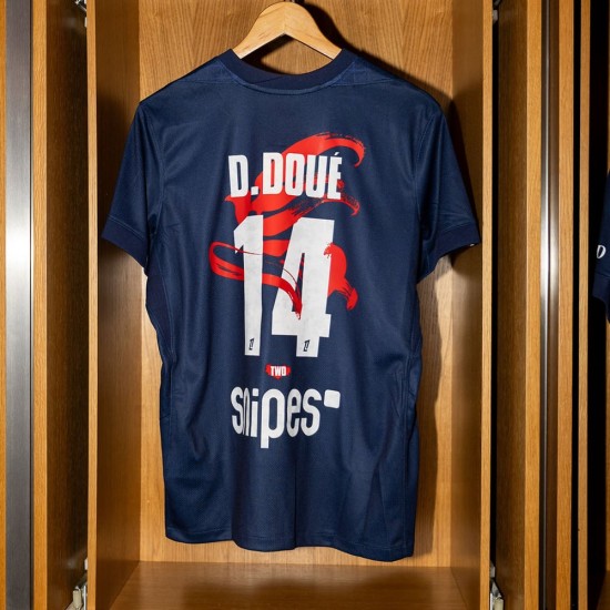 Camiseta Local Año Nuevo Lunar 2025/26 PSG D.Doué #14 Niño