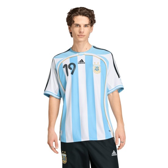 Camiseta Retro Local Argentina 2006 para Niño Messi #19