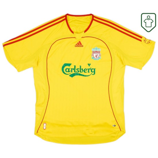 Camiseta retro visitante hombre Liverpool 2006/07 Gerrard #8