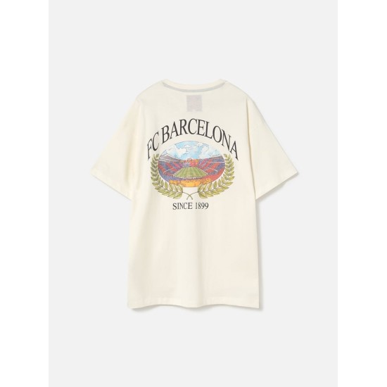 Camiseta Retro Spotify Camp Nou FC Barcelona para Mujer