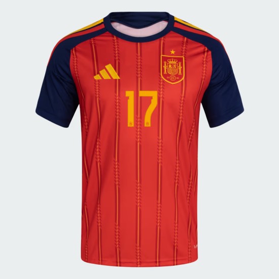 Camiseta Oficial Local España 2026 Hombre WILLIAMS JR. #17 Camiseta Oficial Local España 2026 Hombre WILLIAMS JR. #17