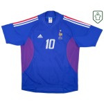 Camiseta retro local Francia 2002/04 para hombre Zidane #10 Camiseta retro local Francia 2002/04 para hombre Zidane #10