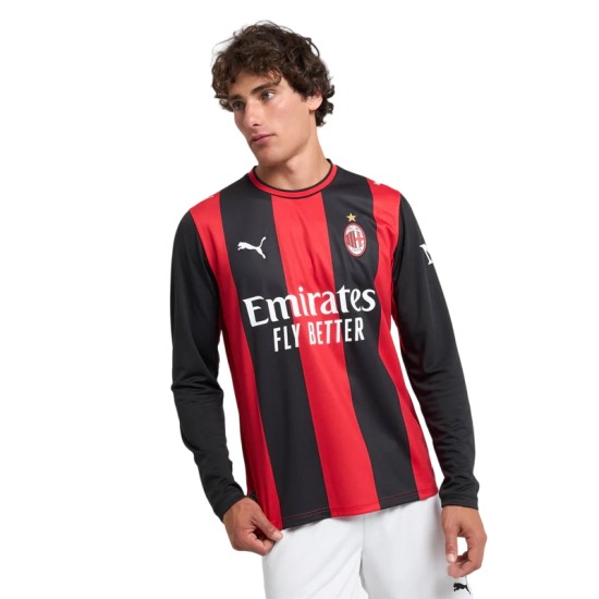 Camiseta de manga larga de local Milan 2026/27 para niños Camiseta de manga larga de local Milan 2026/27 para niños