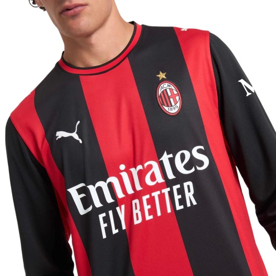 Camiseta de manga larga de local Milan 2026/27 para niños Camiseta de manga larga de local Milan 2026/27 para niños