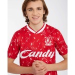 Camiseta retro local Candy Liverpool 1989/91 de hombre