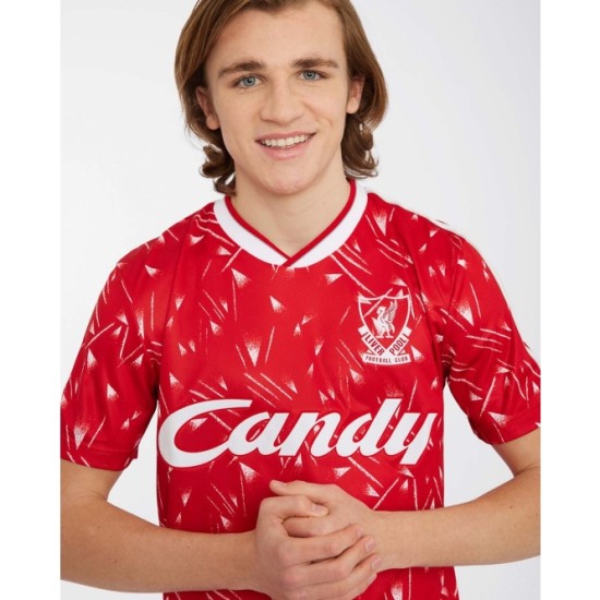 Camiseta retro local Candy Liverpool 1989/91 de hombre