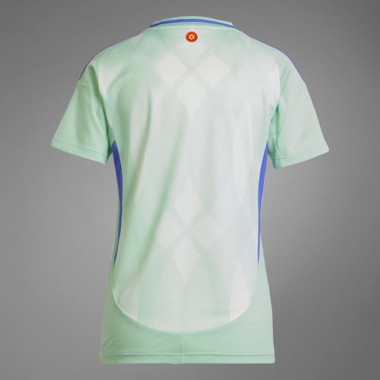Camiseta Away del Equipo Femenino de Gales 2025 para Niño