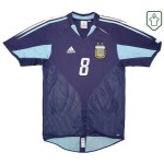 Camiseta retro visitante Argentina 2004/05 para hombre Zanetti #8