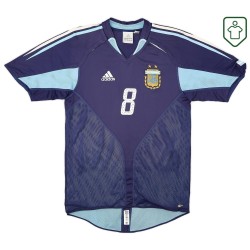 Camiseta retro visitante Argentina 2004/05 para hombre Zanetti #8 Camiseta retro visitante Argentina 2004/05 para hombre Zanetti #8