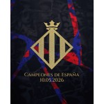 Camiseta Campeones de España FC Barcelona 2026 para Hombre - Negro Camiseta Campeones de España FC Barcelona 2026 para Hombre - Negro
