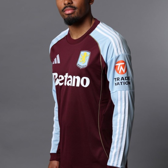 Camiseta de Manga Larga Local Aston Villa 2025/26 Hombre
