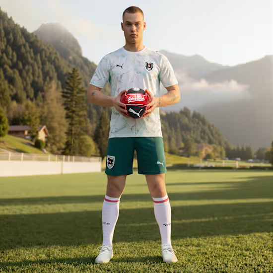 Shorts Mundial 2026 Visitante Austria Hombre