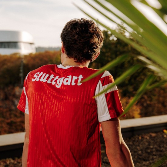 Camiseta del campeonato tercero VfB Stuttgart 1992 - Roja
