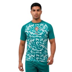 Camiseta de Entrenamiento Prepartido de la Copa Mundial 2026 de Portugal Tercera Equipación Verde para Niño