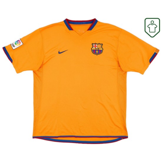 Hombre Camiseta retro visitante FC Barcelona 2006/08 Messi #19 Hombre Camiseta retro visitante FC Barcelona 2006/08 Messi #19