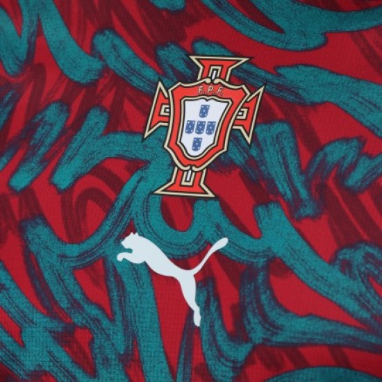 Remera pre partido tercera Portugal 2026 rojo niño Remera pre partido tercera Portugal 2026 rojo niño