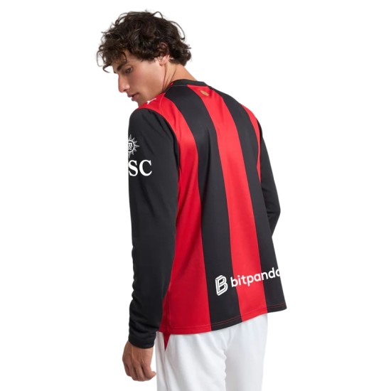 Camiseta de manga larga de local Milan 2026/27 para niños Camiseta de manga larga de local Milan 2026/27 para niños