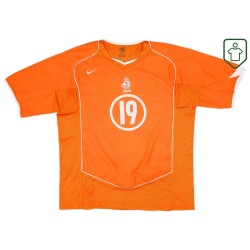 Camiseta retro local Países Bajos 2004/06 para hombre Robben #19