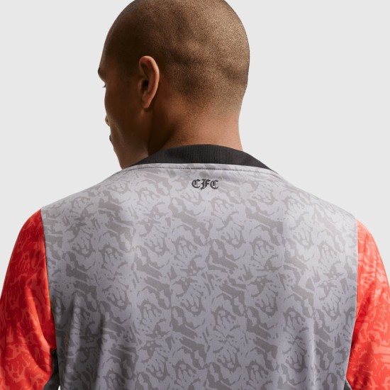 Hombre Chelsea 2025/26 Tercera Camiseta Pre-Partido Gris