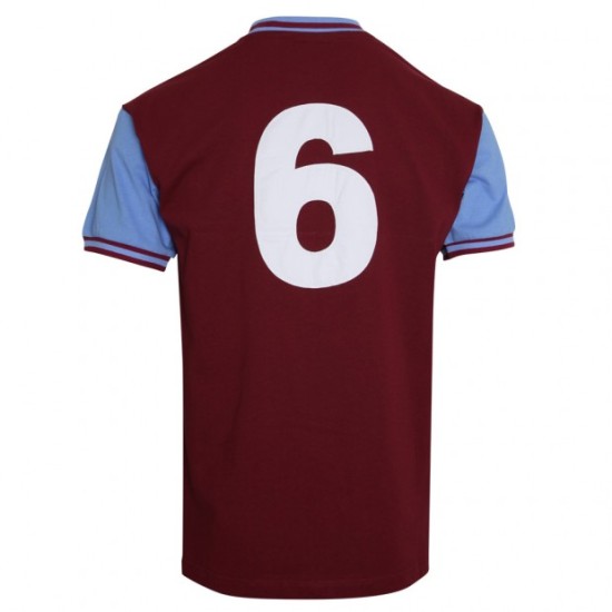 Camiseta Retro Local West Ham United 1966 #6 Hombre Camiseta Retro Local West Ham United 1966 #6 Hombre