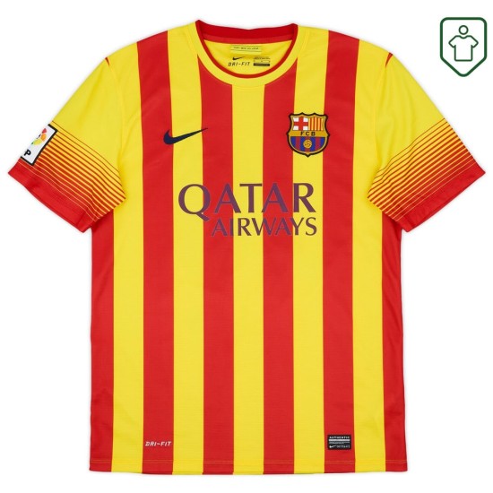 Hombre Camiseta retro visitante FC Barcelona 2013/15 Messi #10