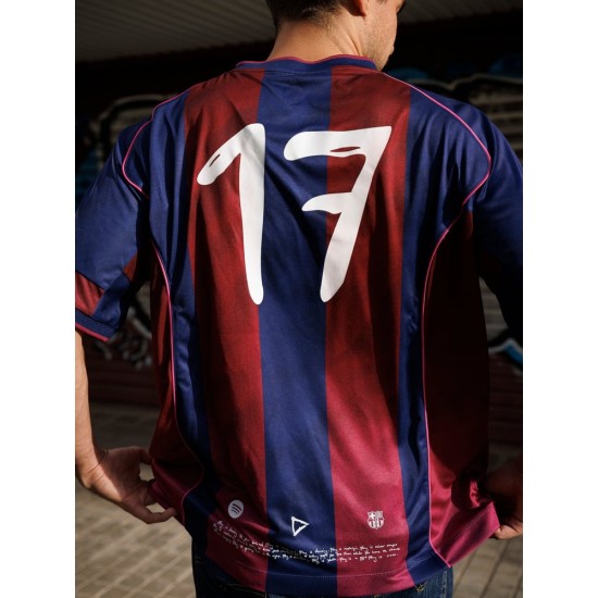Camiseta retro Ed Sheeran x Spotify x FC Barcelona 2004/05 para niño