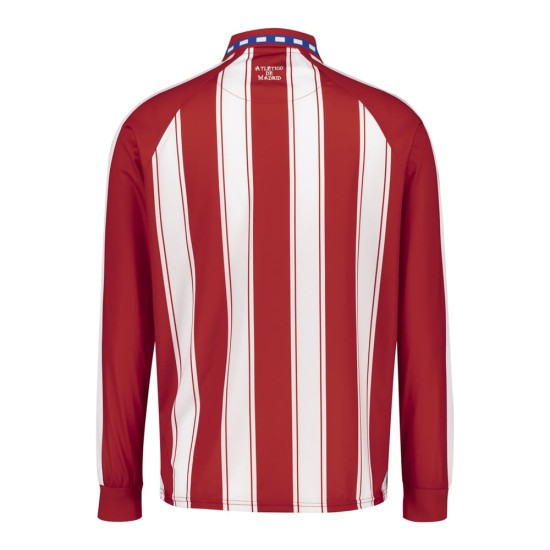 Camiseta Retro de Manga Larga Atlético Madrid 1995 para Mujer
