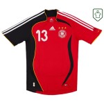 Camiseta retro visitante Alemania 2005/07 para hombre Ballack #13