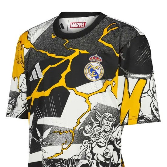 Camiseta de calentamiento Real Madrid Marvel Tercera 2025/26 Hombre