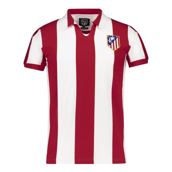 Camiseta Retro Escudo Atlético Madrid de los 90 para Mujer Camiseta Retro Escudo Atlético Madrid de los 90 para Mujer