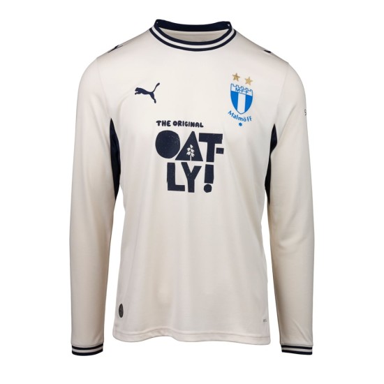 Camiseta de manga larga de visitante Malmö FF 2026 - Blanca para mujer