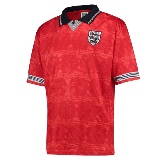 Camiseta retro Inglaterra Mundial visitante 1990 niño