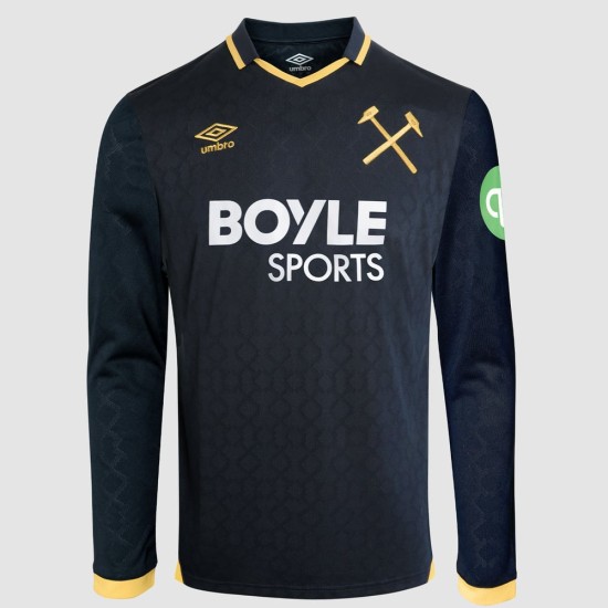 Niño West Ham United 2025/26 Tercera Camiseta Manga Larga