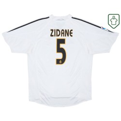 Hombre Camiseta retro local Real Madrid 2004/05 Zidane #5