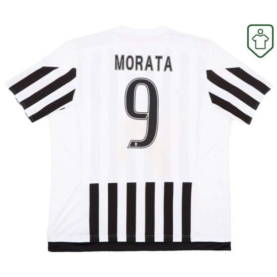 Camiseta retro Juventus 2015/16 local para hombre Morata #9