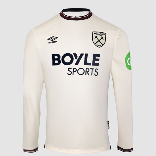 Camiseta visitante manga larga hombre West Ham United 2025/26