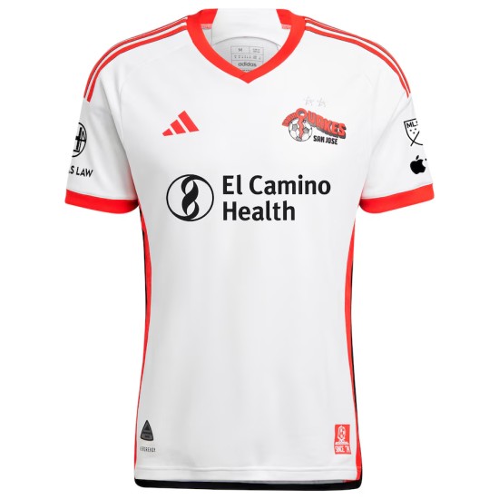 Camiseta Hombre San Jose Earthquakes 2025 Tercera Blanca