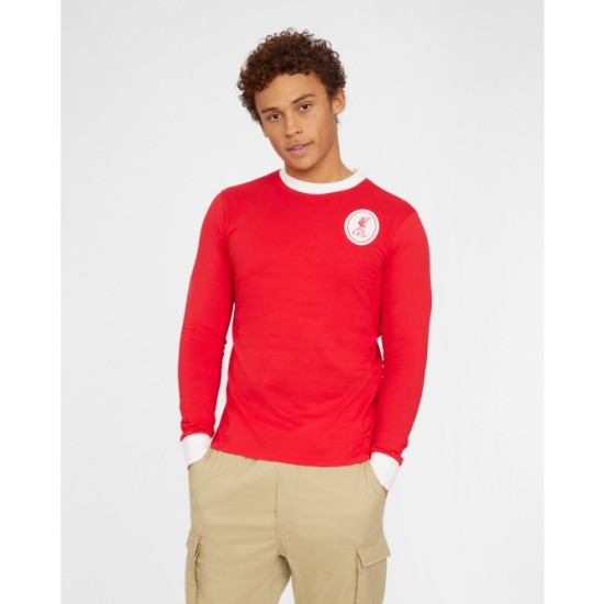 Camiseta retro local manga larga Liverpool 1963/68 de hombre
