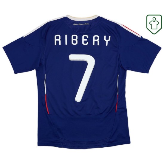 Camiseta retro local Francia 2009/10 para hombre Ribery #7