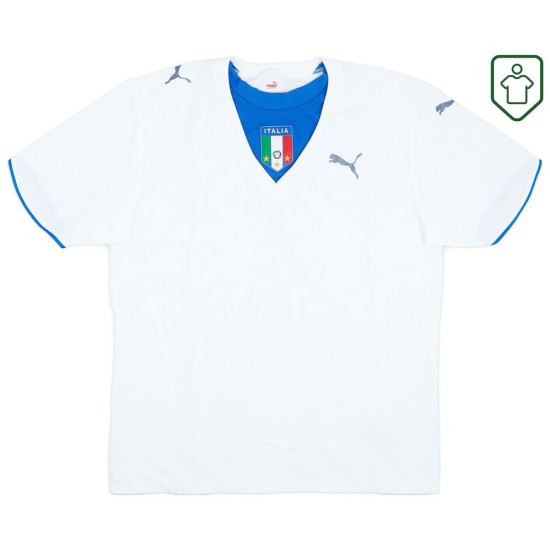 Camiseta retro visitante Italia 2006 para hombre