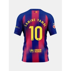 Camiseta de casa FC Barcelona x Ed Sheeran 2025/26 – LAMINE YAMAL #10 para niño