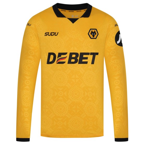 Camiseta de Manga Larga Local 2025/26 Wolverhampton Wanderers Hombre