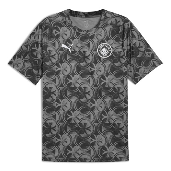 Hombre Manchester City 2025/26 Tercera Camiseta de Previa - Negro