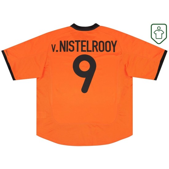 Camiseta retro local Países Bajos 2000/02 para hombre V.Nistelrooy #9