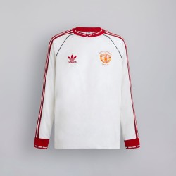 Camiseta Manga Larga Manchester United 1991 Away Retro Hombre