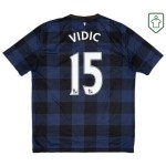Camiseta retro visitante hombre Manchester United 2013/14 Vidic #15