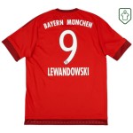 Camiseta retro Bayern Múnich 2015/16 local para hombre Lewandowski #9
