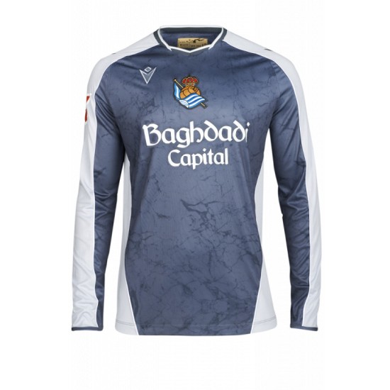 Camiseta visitante de manga larga 2025/26 de la Real Sociedad para hombre